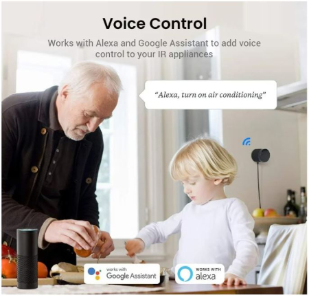 Intrerupator (hub) inteligent BroadLink RM4 Mini, control IR, Wireless, 4G, Android/iOS [4]