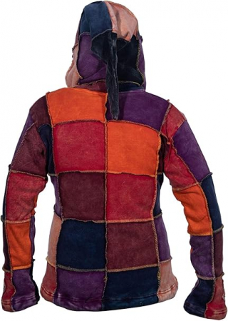 Jacheta cu gluga pentru femei Ezhippie, cu maneca lunga, multicolor, marime M [3]