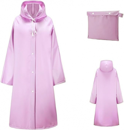 Jachetă de ploaie Voarge EVA pentru femei, roz, M [6]