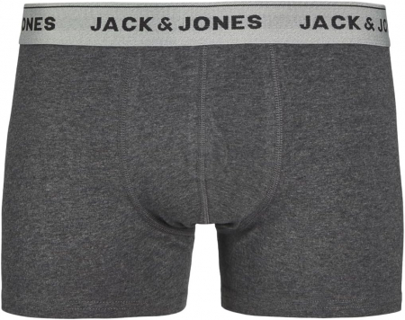 JACK & JONES Jactrunks Boxeri pentru bărbați, pachet de 5, Marimea XL, 3 albi si 2 gri [6]