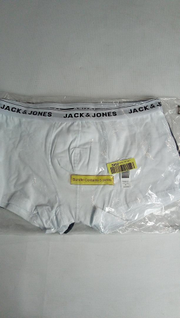 JACK & JONES Jactrunks Boxeri pentru bărbați, pachet de 5, Marimea XL, 3 albi si 2 gri [1]