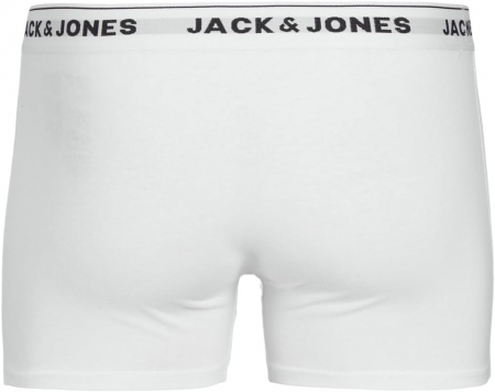 JACK & JONES Jactrunks Boxeri pentru bărbați, pachet de 5, Marimea XL, 3 albi si 2 gri [3]