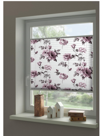 Jaluzea orizontala Wohnidee, opac, trandafir alb/roz, 60 x 130 cm [2]