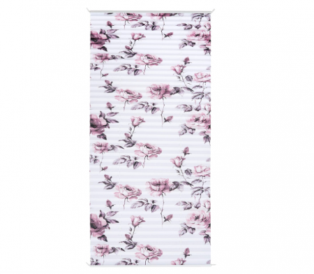 Textile si covoare - Jaluzea orizontala Wohnidee, opac, trandafir alb/roz, 60 x 130 cm