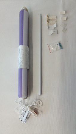 Jaluzea tip rulou de interior, violet-alb, 45 cm x 150 cm [1]
