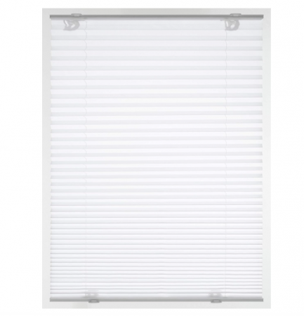 Jaluzele - Jaluzele pliante opace Gardinia Plissé Solo cu ventuze, alb, 80 x 130 cm, 32921