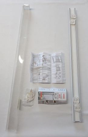 Jaluzele pliante opace Gardinia Plissé Solo cu ventuze, alb, 80 x 130 cm, 32921 [1]