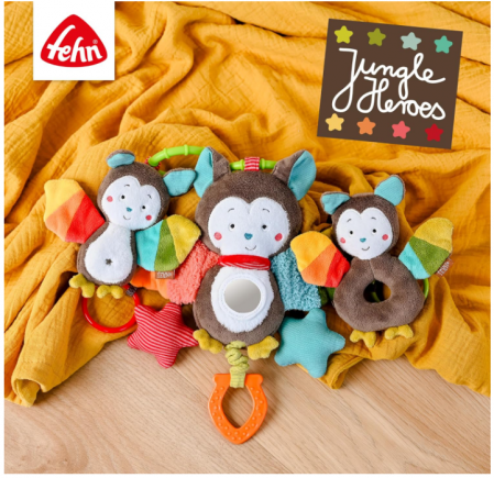 Jucărie interactiva de plus Liliac Fehn 067712, pentru dezvoltarea abilitatilor motorii [6]