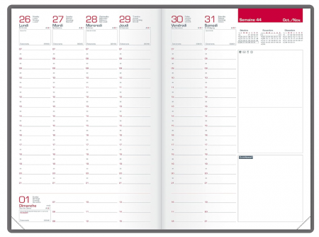 Jurnal Oxford Senso Civil, 16 x 24 cm, Franceză, Roz [1]