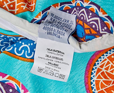 JVR Husă de plapumă ajustabilă, bumbac-poliester, violet, 245x105x4 cm [2]