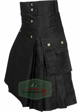 Kilt bărbătesc pentru nuntă All Kilts Active, negru, marime 42 [4]