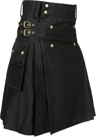 Fashion - Kilt bărbătesc pentru nuntă All Kilts Active, negru, marime 42