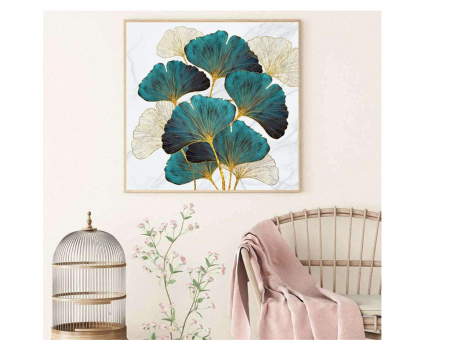 Jucarii, Copii & Bebe - Kit de broderie KAMIERFA, DIY, fir de mătase Ginkgo, 50x50 cm