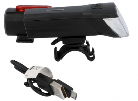 Kit lumini bicicleta LED Fischer, baterii reîncărcabile cu USB [6]