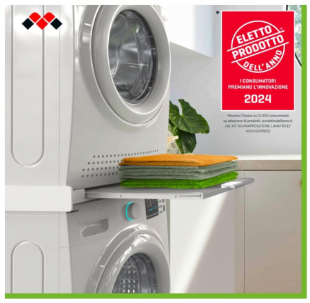 Kit Universal De Suprapunere A Masinii De Spalat Si A Uscatorului De Rufe Meliconi Base Tower Evo L60 [6]