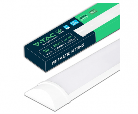 Lampa LED liniara V-TAC 60 CM, 20W, 2400 Lumeni, IP20, alb, 4000k [0]