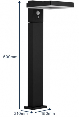 Lampa solara de exterior pentru podea REV, senzor de miscare, negru, 5W, 230lm, 4000K, IP44 [5]