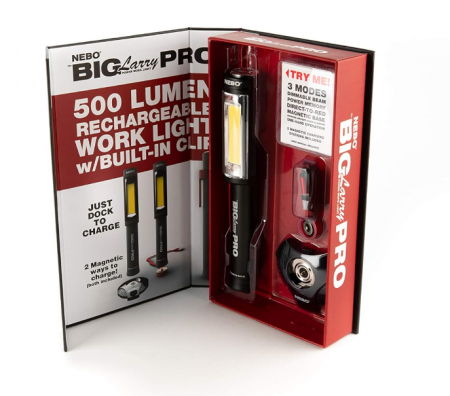 Lanternă NEBO Big Larry PRO, lampa de lucru de 500 lumeni, reîncărcabilă, negru [7]