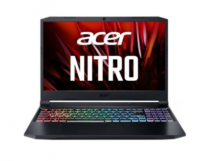 Laptop, Tablete & Telefoane - Laptop Gaming Acer Nitro 5 AN515-45-R4QT, 15.6" FullHD, 16GB, SSD 512GB, Free DOS, Negru