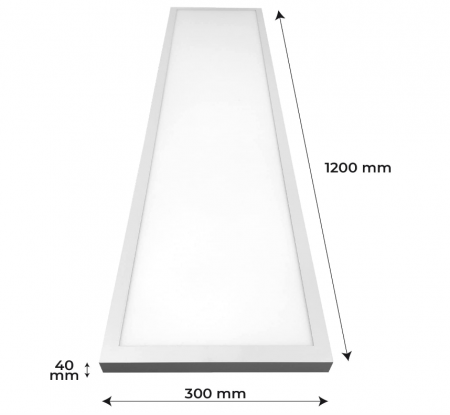 LED ATOMANT Panou LED, 120 x 30 cm, 48 W, alb rece [5]
