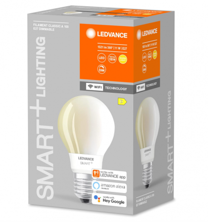 LEDVANCE Bec LED inteligent cu Wifi, E27, Alb cald (2700K), 75W [2]