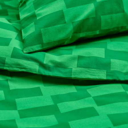 Lenjerie de pat pentru copii BLASKATA, husa pilota 150x200 + fata perna 50x80, verde [3]