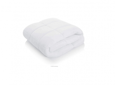 Textile si covoare - LINENSPA Păturică din microfibre, umplutură de plapumă ultra moale 155x220 cm, ALB RESIGILAT