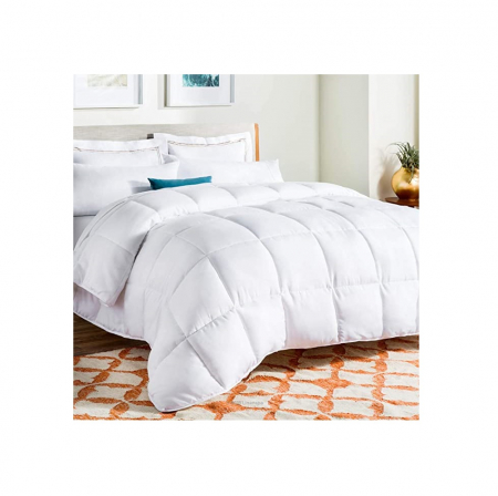 LINENSPA Păturică din microfibre, umplutură de plapumă ultra moale 155x220 cm, ALB RESIGILAT [1]