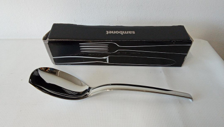 Lingura pentru servire Sambonet 52550-13, ideala pentru bufet si cina, otel inoxidabil, 30 cm [1]