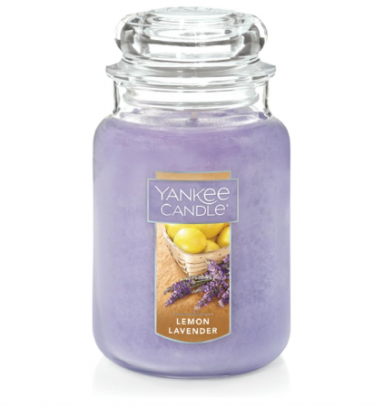 Lumanari si Aromaterapie - Lumânare parfumata cu lămâie si lavandă Yankee Candle, la borcan, 623 grame, 110 ore de ardere