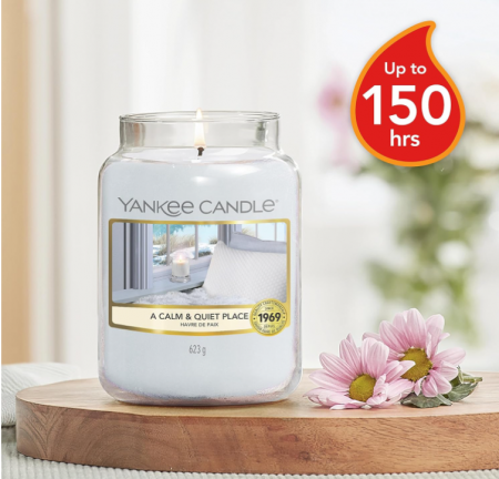 Lumanare parfumata in borcan Yankee, gri [4]