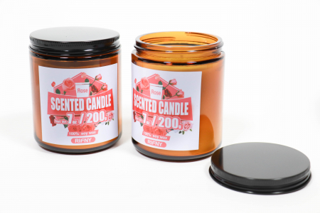 Lumanari parfumate Set 2 bucati, aroma Trandafir [1]