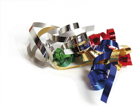 Maildor - Panglică satinată metalizată, 250 m x 7 mm, culoare aurie [1]