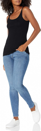 Maiou Amazon Essentials pentru femei, cu bretele subtiri, pachet de 2, Marimea M [6]