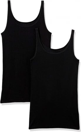Lenjerie intima femei - Maiou Amazon Essentials pentru femei, cu bretele subtiri, pachet de 2, Marimea M