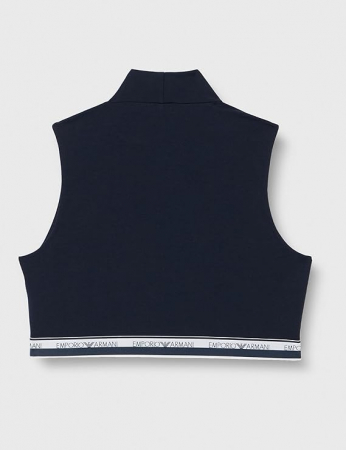 Maiou crop top pentru femei Emporio Armani Iconic Stretch Cotton, bleumarin, XL [6]