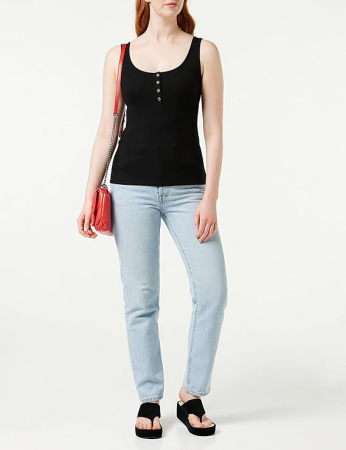 Maiou Damă PIECES Pckitte Tank Top Noos BC, negru, XL [3]