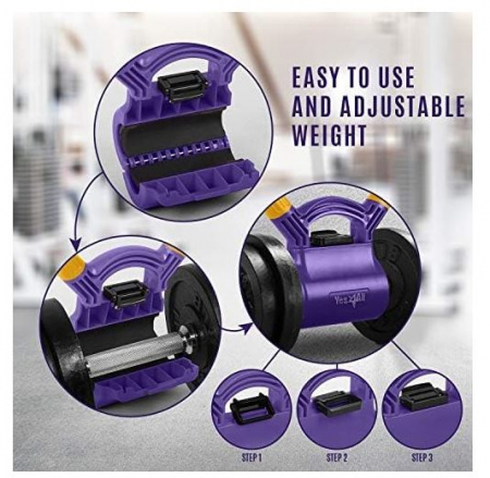 Mâner reglabil Yes4All pentru a transforma ganterele în Kettlebell [6]