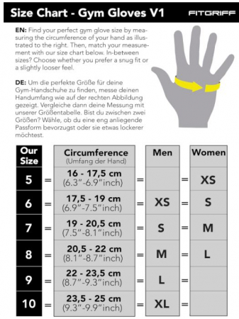 Mănuși de antrenament Fitgriff, unisex, pentru sală, marime 7 [6]