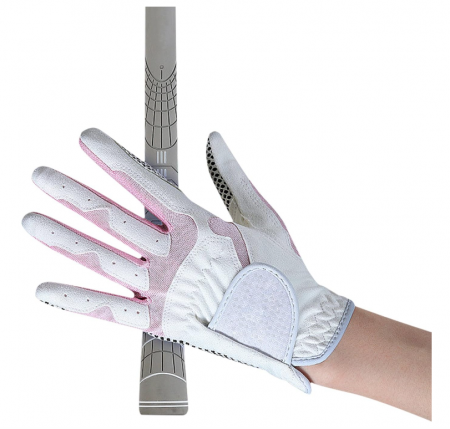 Mănuși de golf pentru femei cu palmă anti-alunecare, alb/albastru [4]