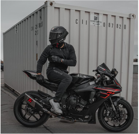 Mănuși de iarnă pentru motocicletă din piele de capră Harssidanzar, pentru bărbați, GM041EU, marimea XL [6]