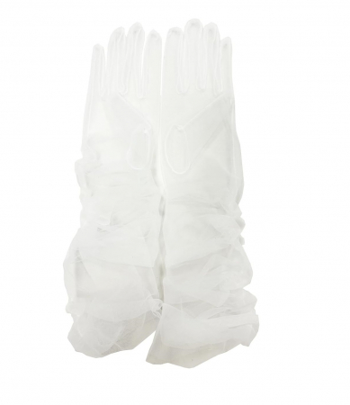 Fashion - Manusi de mireasa din tul transparent ZUYPSK