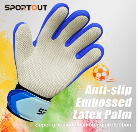 Mănuși de portar Sportout pentru copii, protecție dublă, 5 [5]