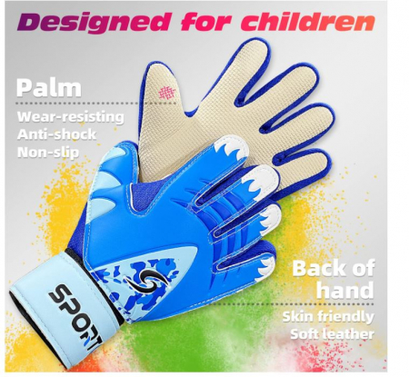 Mănuși de portar Sportout pentru copii, protecție dublă, 5 [4]