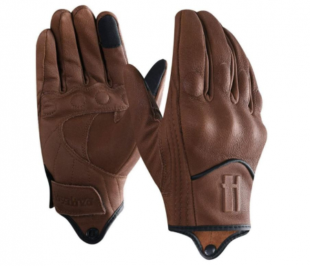 Manusi pentru motociclete Harssidanzar GM028E din piele de capra, XL [0]