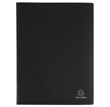Organizare si arhivare - Mapa Exacompta 8510E pentru documente, 10 folii, 20 pagini, A4, dimensiuni 24 x 32 cm, negru