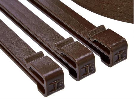 Margine pentru gazon Amazon Basics de 8 cm cu țepușe [2]