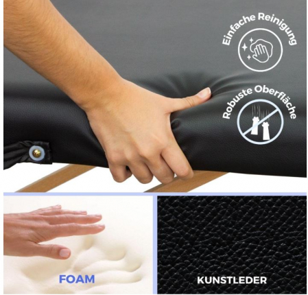 Masa de masaj pliabila Mobiclinic CM-01Basic, 180 x 60 cm, negru [4]