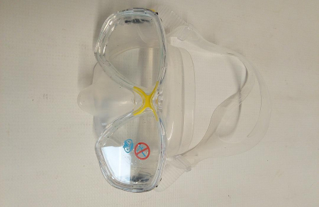Masca de scufundari Cressi Marea Mask pentru adulti, Transparent/Galben [3]