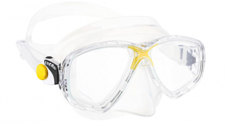 Sporturi acvatice - Masca de scufundari Cressi Marea Mask pentru adulti, Transparent/Galben